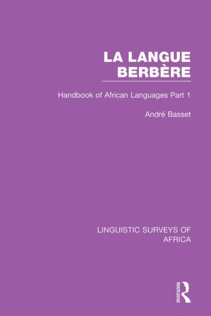 Andre Basset - Langue Berbere, E-bok