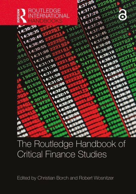 Robert Wosnitzer, Christian Borch - Routledge Handbook of Critical Finance Studies, E-bok
