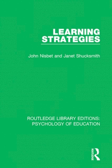 Janet Shucksmith, John Nisbet - Learning Strategies, E-bok