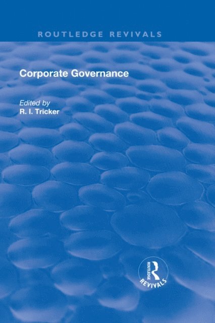 R. I. Tricker - Corporate Governance, E-bok