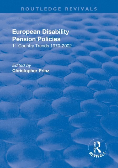 Christopher Prinz - European Disability Pension Policies, E-bok