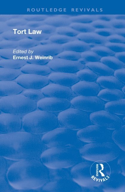Ernest J. Weinrib - Tort Law, E-bok