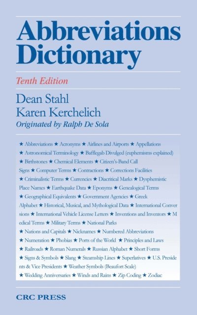 Karen Landen, Dean A. Stahl - Abbreviations Dictionary, E-bok