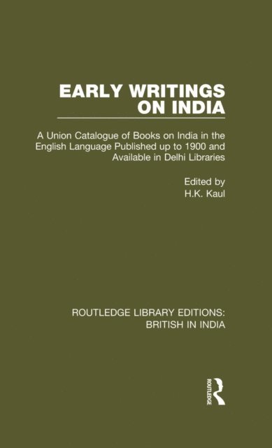 H.K. Kaul - Early Writings on India, E-bok
