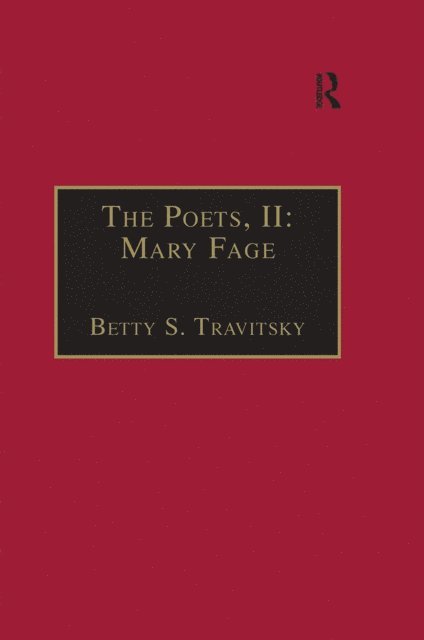 Betty S.Travitsky - Poets, II: Mary Fage, E-bok
