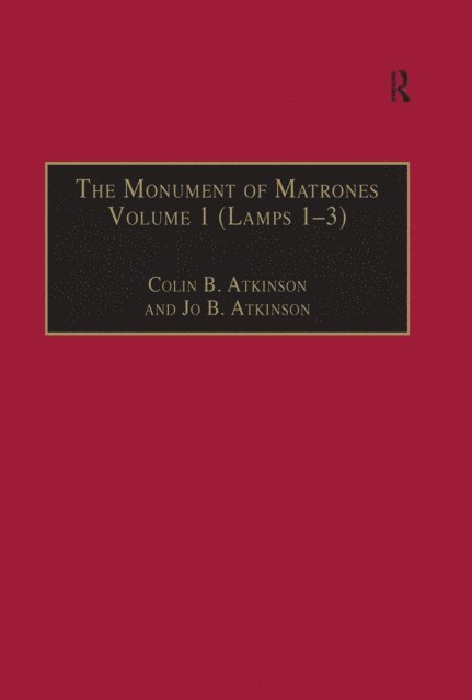 Colin B. Atkinson - Monument of Matrones Volume 1 (Lamps 1a &quote;3), E-bok
