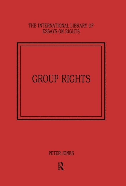 Peter Jones - Group Rights, E-bok