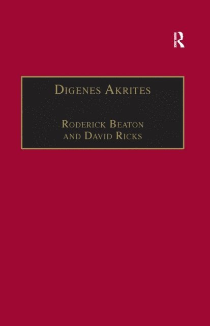 David Ricks, Roderick Beaton - Digenes Akrites, E-bok