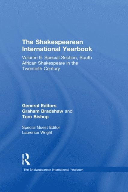 Clara Calvo, Tom Bishop, Graham Bradshaw - Shakespearean International Yearbook, E-bok
