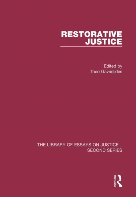 Theo Gavrielides - Restorative Justice, E-bok