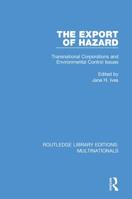 Jane H. Ives - Export of Hazard, E-bok