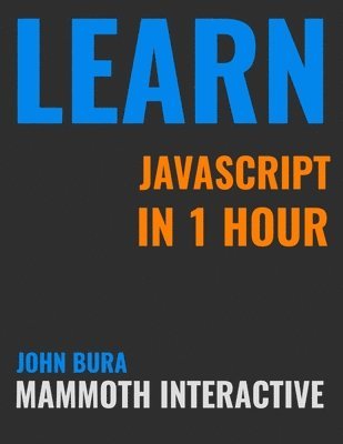 John Bura, Alexandra Kropova, Mammoth Interactive - Learn Java Script In 1 Hour, Häftad