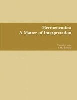 Timothy Carter, Eddie Johnson - Matter of Interpretation, Häftad