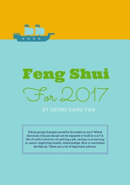Dzung Dang Van - Feng Shui for 2017, E-bok. Tillgänglighet: Lägg i varukorg