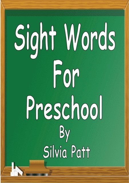 Silvia Patt - Sight Words for Preschool, E-bok. Tillgänglighet: Lägg i varukorg