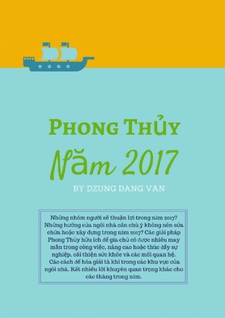 Dzung Dang Van - Phong Thuy 2017, E-bok. Tillgänglighet: Lägg i varukorg