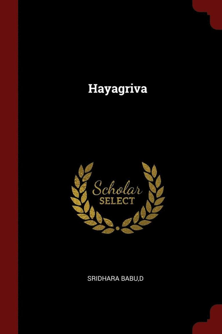 D Sridhara Babu - Hayagriva, Häftad. Tillgänglighet: Lägg i varukorg