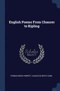 English Poems From Chaucer to Kipling