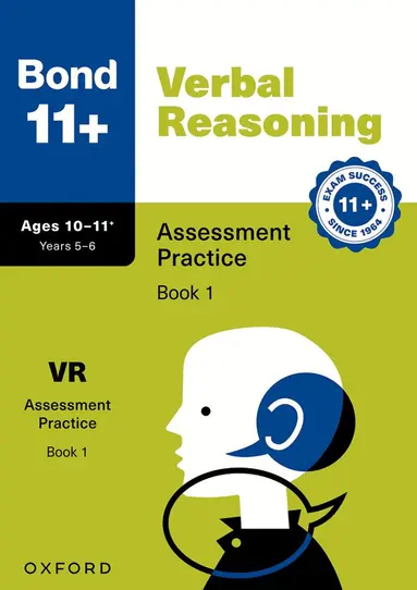 Frances Down, Bond 11+ - Bond 11+ Verbal Reasoning Assessment Practice Papers Age 10-11+ (Book 1) | For GL Assessment 2026 & other 11 plus exams, Häftad