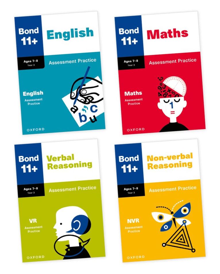 Bond 11+ Assessment Practice Papers Age 7-8 Bundle: Maths, English, Verbal Reasoning, and Non-verbal Reasoning: Ready for the 2026 GL Assessment & other 11 plus exams, Övrigt
