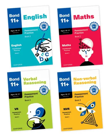 Bond 11+ Assessment Practice Papers Bundle for Age 10-11+ (Book 2) | For GL Assessment 2026 & other 11 plus exams | English, Maths, Verbal Reas...
