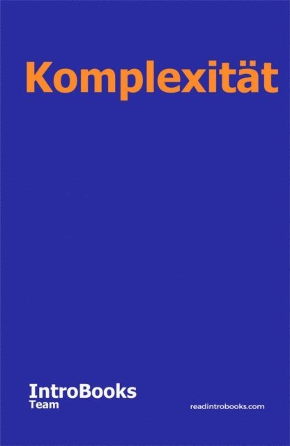IntroBooks Team - Komplexitat, E-bok. Tillgänglighet: Lägg i varukorg