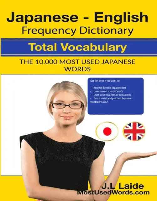 J.L. Laide - Japanese English Frequency Dictionary - Total Vocabulary - 10000 Most Used Japanese Words, E-bok. Tillgänglighet: Lägg i varukorg