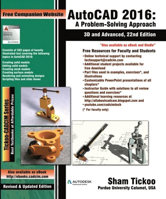 Sham Tickoo - AutoCAD 2016: A Problem-Solving Approach, 3D and Advanced, E-bok. Tillgänglighet: Lägg i varukorg