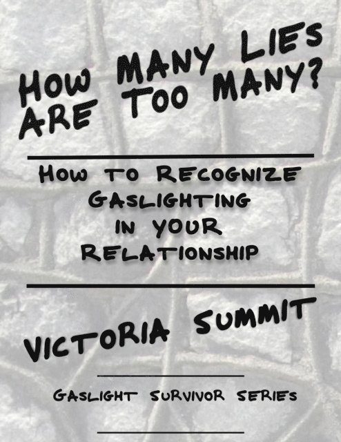 Victoria Summit - How Many Lies are Too Many?, E-bok. Tillgänglighet: Lägg i varukorg