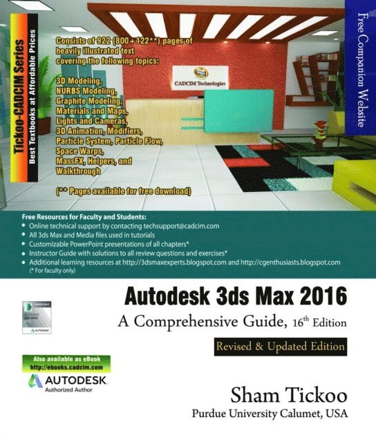 Sham Tickoo - Autodesk 3ds Max 2016: A Comprehensive Guide, E-bok. Tillgänglighet: Lägg i varukorg