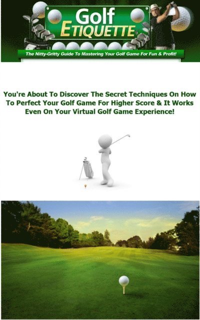 Golf Etiquette