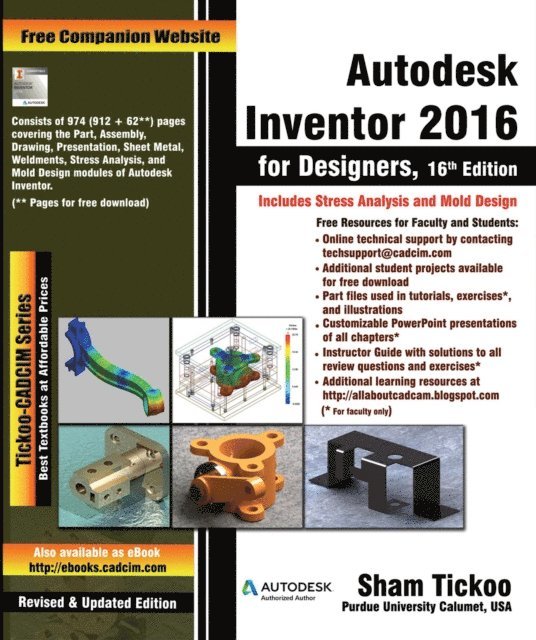 Sham Tickoo - Autodesk Inventor 2016 for Designers, E-bok. Tillgänglighet: Lägg i varukorg