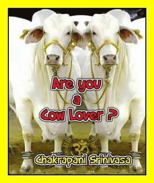 Chakrapani Srinivasa - Are you a Cow Lover?, E-bok. Tillgänglighet: Lägg i varukorg