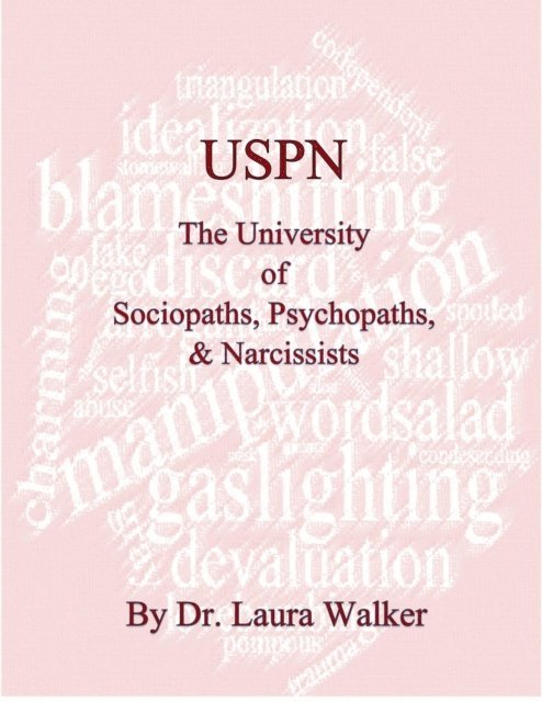 Laura Walker - USPN the University of Sociopaths, Psychopaths & Narcissists, E-bok