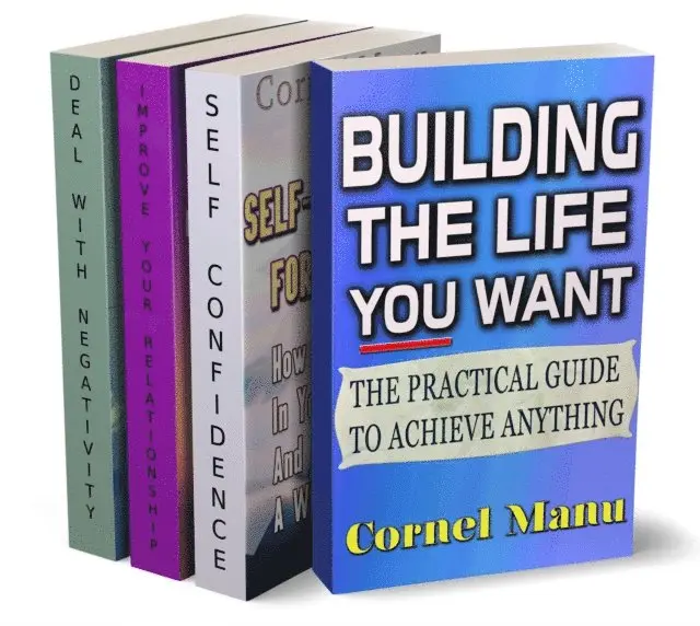 Cornel Manu - 4 Self-Help Books In 1: Building The Life You Want, Self-Confidence For Success, Improve Your Relationship, Dealing With Negativity, E-bok. Tillgänglighet: Lägg i varukorg