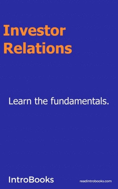 IntroBooks Team - Investor Relations, E-bok. Tillgänglighet: Lägg i varukorg