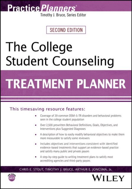 Jr. Arthur E. Jongsma, Timothy J. Bruce, Chris E. Stout - College Student Counseling Treatment Planner, E-bok