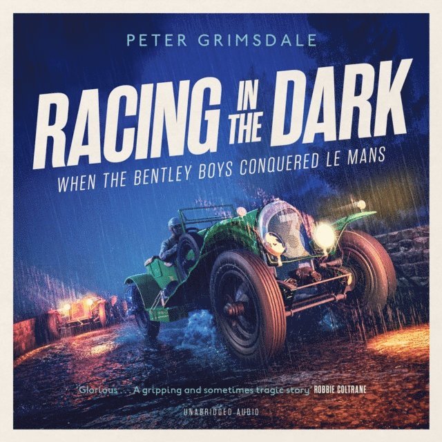 Peter Grimsdale - Racing in the Dark, Ljudbok