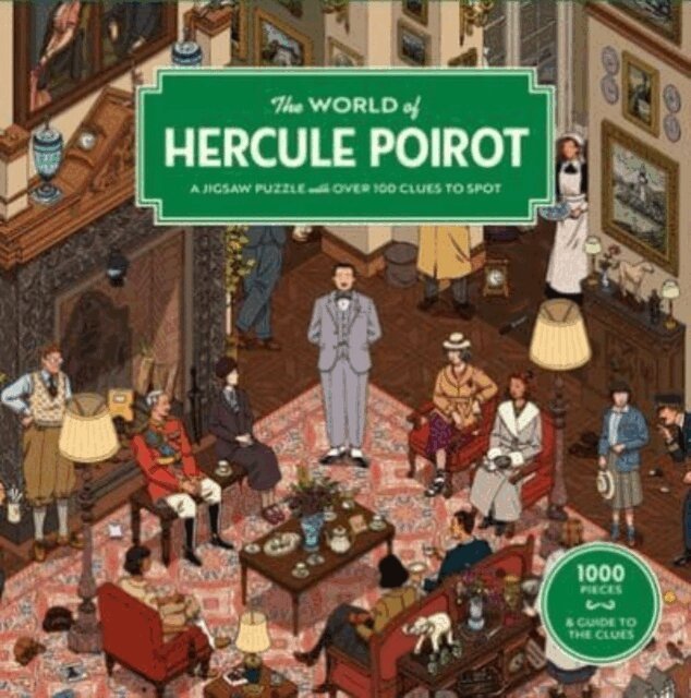 Pussel 1000 bitar - The World of Hercule Poirot, Puzzle with Clues, Övrigt