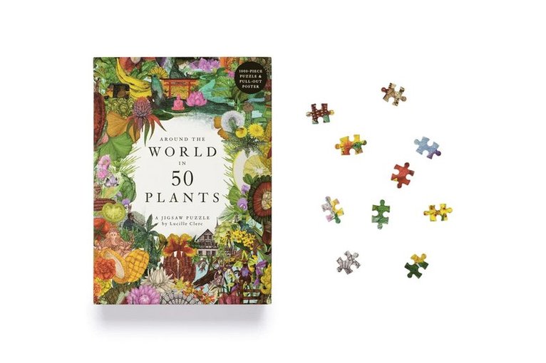 Pussel 1000 bitar Around the World in 50 Plants, Övrigt