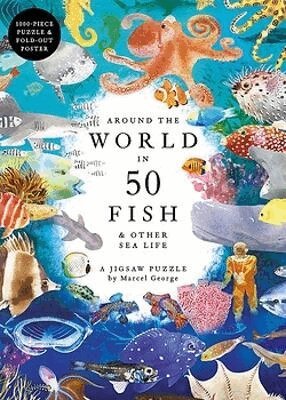 Pussel 1000 bitar - Around the World in 50 Fish, Övrigt