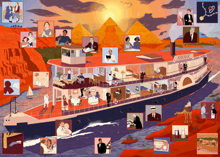 Pussel 1000 bitar - Death on the nile, Övrigt