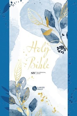 NIV Larger Print Blue Soft-tone Bible with Zip av New International Version
