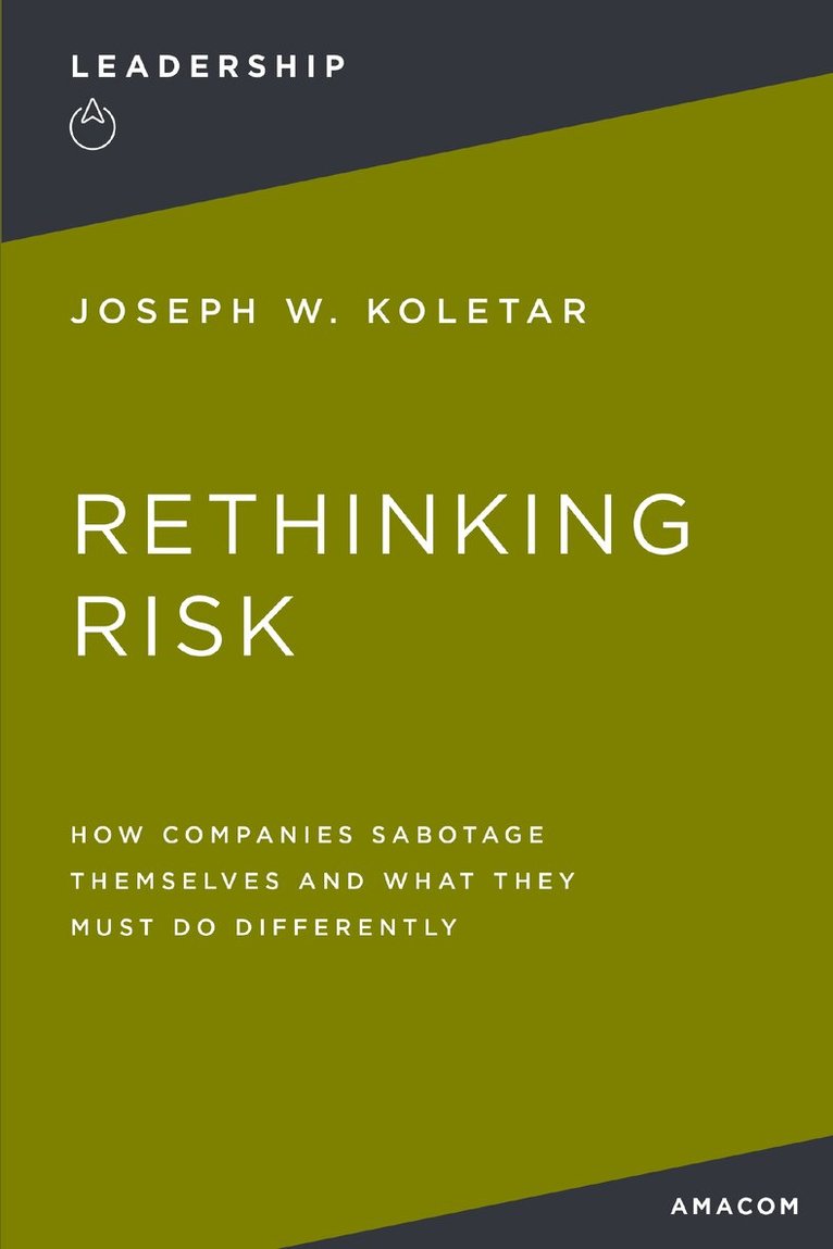 Joseph Koletar - Rethinking Risk, Häftad. Tillgänglighet: Lägg i varukorg