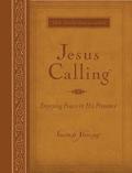 Jesus Calling, Large Text Brown Leathersoft, with Full Scriptures
