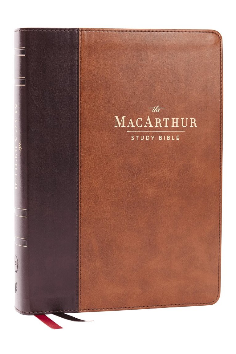John F. MacArthur - LSB, MacArthur Study Bible, Brown Leathersoft, Comfort Print, Inbunden
