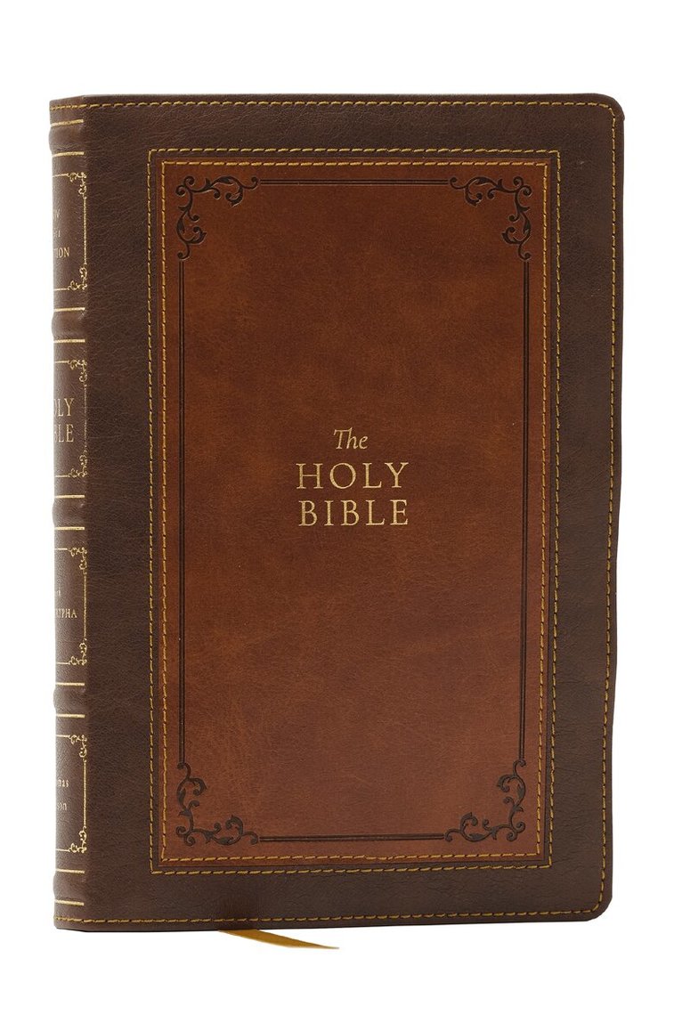 Thomas Nelson - 1611 KJV with Apocrypha, Brown Leathersoft, Inbunden