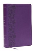 KJV Giant Print End-of-Verse Reference Bible, Purple Leathersoft, Red Letter, Comfort Print