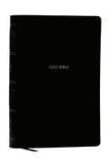 NKJV Giant Print End-of-Verse Reference Bible, Black Leathersoft, Red Letter, Comfort Print (Thumb Indexed)