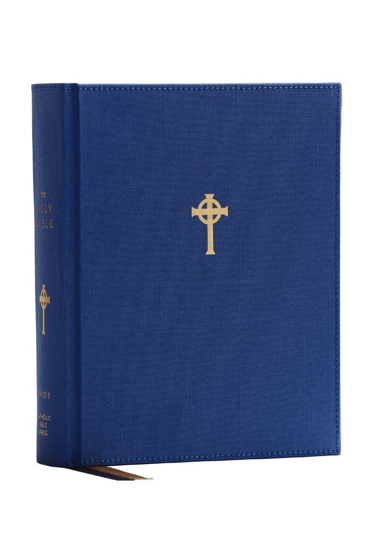 Catholic Bible Press - RSV2CE Catholic Bible, Journal Edition, Blue Cloth over Board, Comfort Print, Inbunden